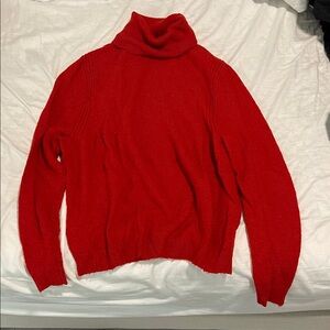 a new day Women's Bold Red Cowl Neck Sweater
